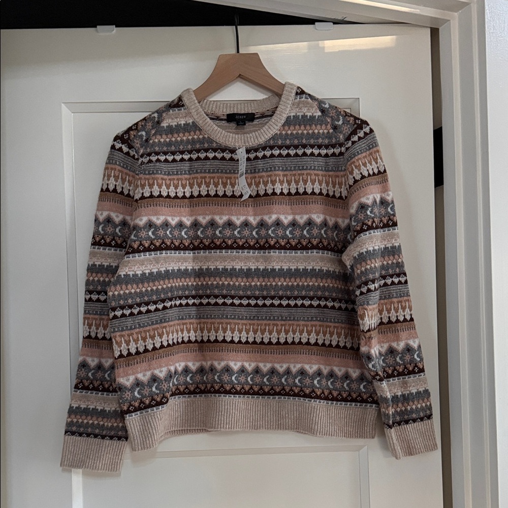 J. Crew Multicolor Striped Sweater